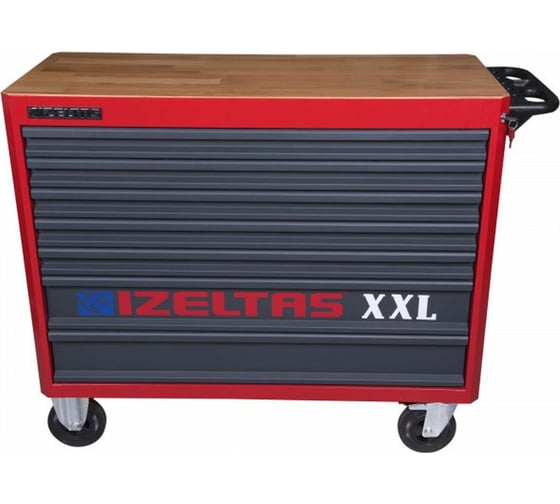 Инструментальная тележка IZELTAS XXL черно-красная, без инструментов, 7 ящиков 8246321007 1