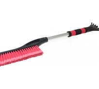 Щетка-сметка Nord-Yada с мягкой ручкой и скребком, 65 см, с распушённой щетиной 904623