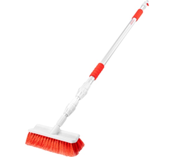 Щетка для мытья телескопическая SKYWAY 138-308см  (24*8 см) штуцер под шланг S02709011 1