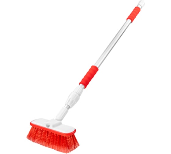 Щетка для мытья телескопическая SKYWAY 102-175см  (20*7 см) штуцер под шланг S02709009 1