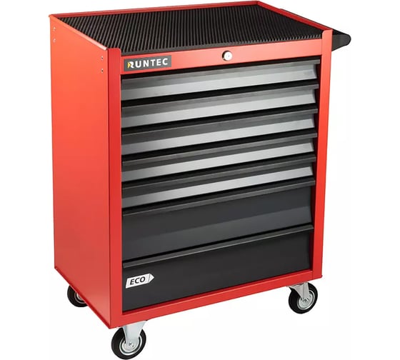 Тележка инструментальная RUNTEC ECO 7 ящиков, красная RTEC-7R 1