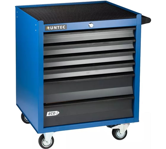 Тележка инструментальная 6 полочная RUNTEC ECO синяя RTEC-6B 1