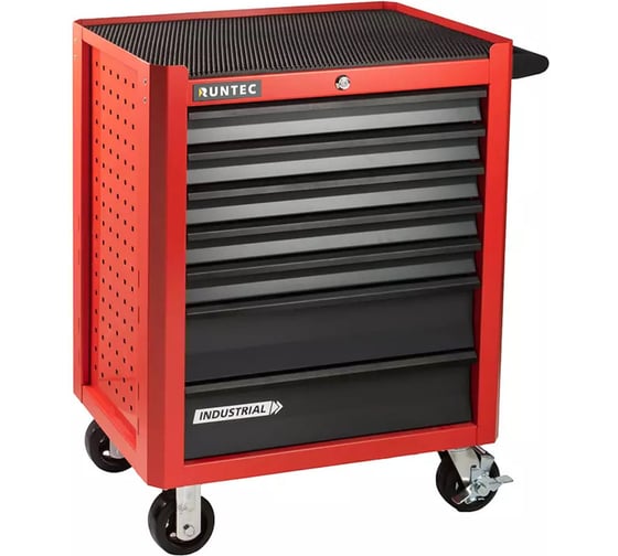Тележка инструментальная 7 полочная RUNTEC Industrial красная RTIND-7R 1