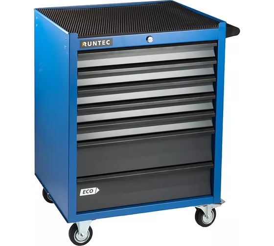 Тележка инструментальная 7 полочная ECO синяя RUNTEC RTEC-7B 1