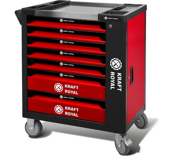 Набор ручных инструментов в стальной тележке Forcekraft 250 предметов FK-55314(63019) 1