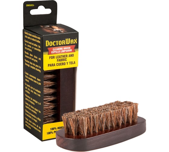 Щетка с щетиной из конского волоса для кожи и ткани DoctorWax DW8602s 1