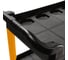 Тележка с тремя открытыми полками RUNTEC черная RT-P3 5