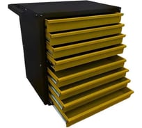 Тележка ILIKPRO самосборная Билли 80, 8 ящиков, жёлто-чёрная 1021-9005 SSB-80.855.678.1021-9005