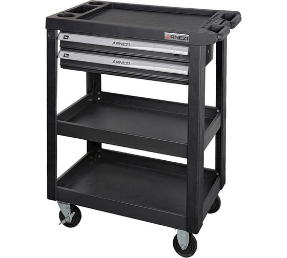 Тележка инструментальная Arnezi 3-х полочная с 2 выдвижными ящиками R7201111 1