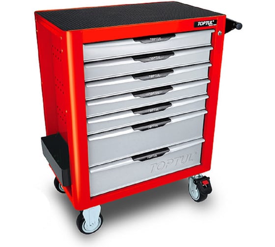 Тележка инструментальная TOPTUL 7 ящиков красная, серия Pro-Plus TCAM0702 1