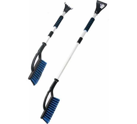 Щетка для снега со скребком ГЛАВДОР GL-607, 86 см, с телескопом 30 см, голубая /20 53286