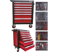 Тележка инструментальная EVERFORCE 7-и полочная с набором инструментов 181 предмет EF-55304(63610)