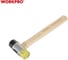 Молоток рихтовочный WORKPRO PRO 35мм с мягкими бойками (деревянная рукоятка) WP241050 5