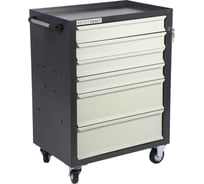 Инструментальная тележка WIEDERKRAFT 670x450x930 6 ящиков 4x87мм 2x179мм серый/с-серый WDK-606GG