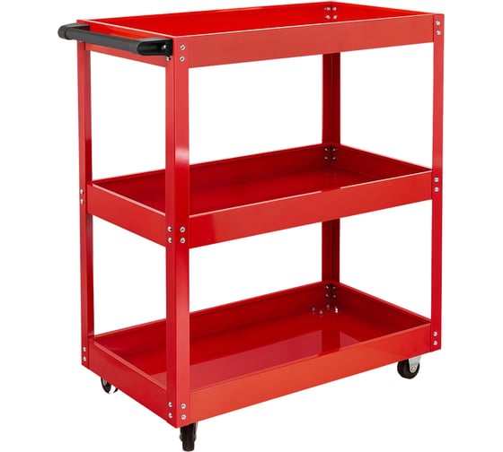 Тележка инструментальная металлическая 3-х полочная Forcekraft (733Х350Х780мм, max нагрузка 135 кг) FK-1141343B(63795) 1