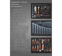 Инструментальная тележка ILIKPRO Вертикаль с комплектом инструмента 113 поз, чёрно-жёлтая SIDLS-42.855.678.000.9005-1021