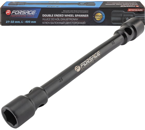 Ключ балонный двусторонний Forsage 27х32мм F-6772732-EURO(64327)