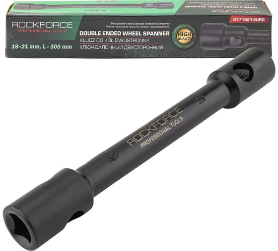 Ключ балонный двусторонний Rockforce 19х21мм RF-6771921-EURO(64322) 1