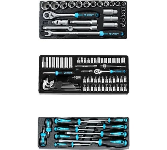 Тележка с инструментом AIST 95 пр. 4-32 мм 1/4,1/2 6-гр 0-901095 00-00020871