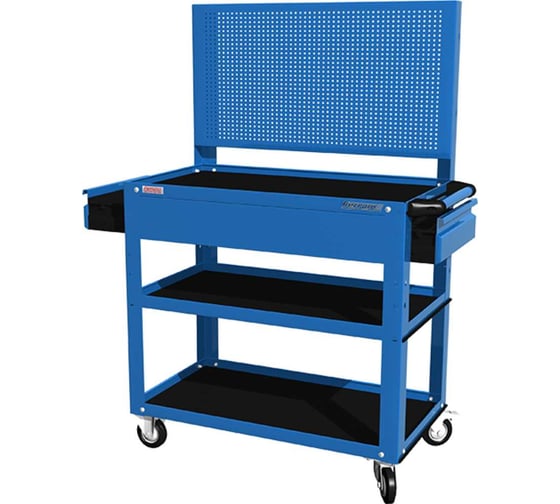 Тележка открытая FERRUM 3 полки, 2 ящика и перфорация 950х486х1360 02.232Р-5015