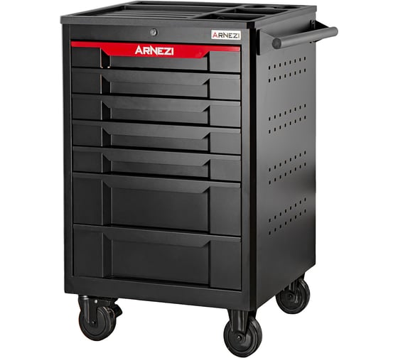 Тележка с набором инструментов ARNEZI , 281пр. 7 ящиков, столешница с лотками R0920021