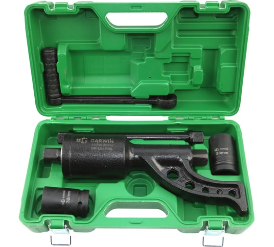 Гайковерт ручной GARWIN с механическим редуктором, 310 мм, 1:69, 4800 Нм, головки 32, 33 мм GR-LS4800L 1