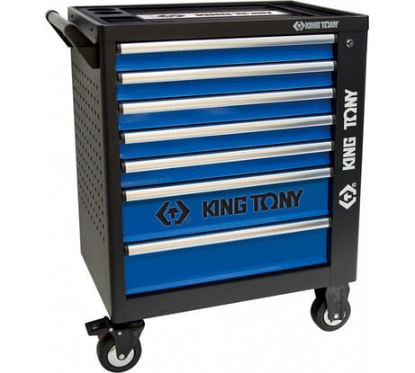Инструментальная тележка KING TONY 7 ящиков 87G35-7B-KB