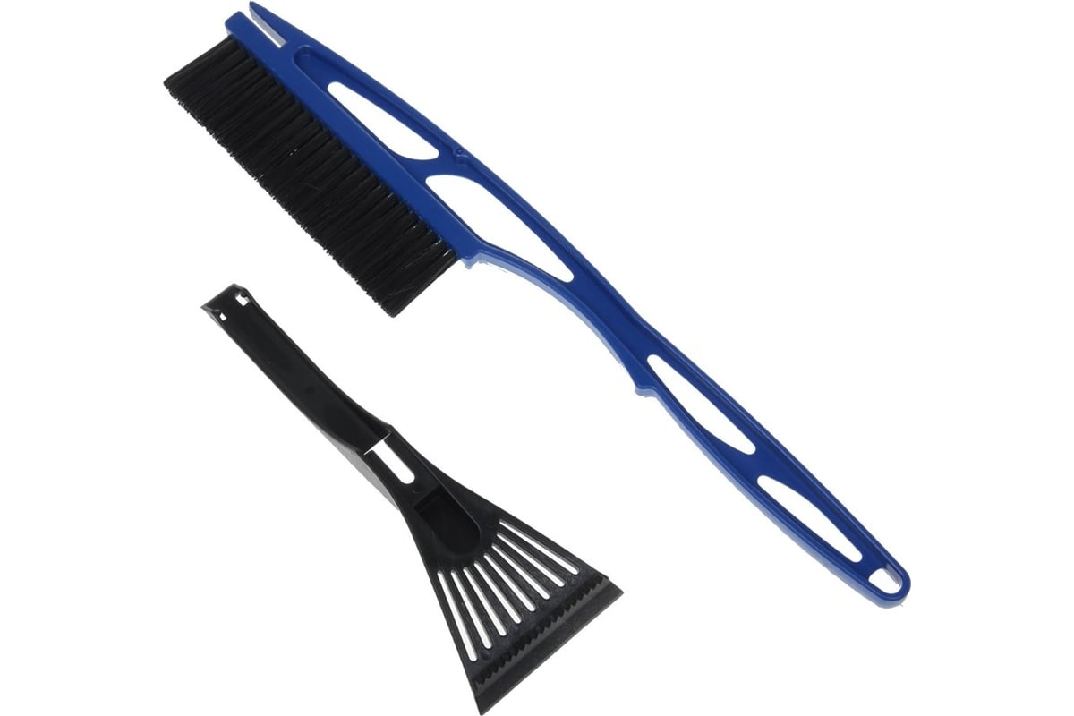 Автомобильная щетка для уборки снега РемоКолор Эконом со скребком, 53 ...