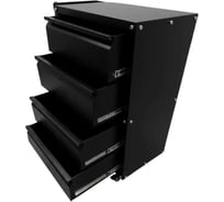 Тележка ILIKPRO Рокки 04, 4 ящика, чёрная 9005 RSBV-04.550.350.9005