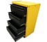 Тележка ILIKPRO Рокки 04, 4 ящика, жёлто-чёрная 1021-9005 RSBV-04.550.350.1021-9005 1