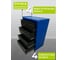 Тележка ILIKPRO Рокки 04, 4 ящика, сине-чёрная 5010-9005 RSBV-04.550.350.5010-9005 2