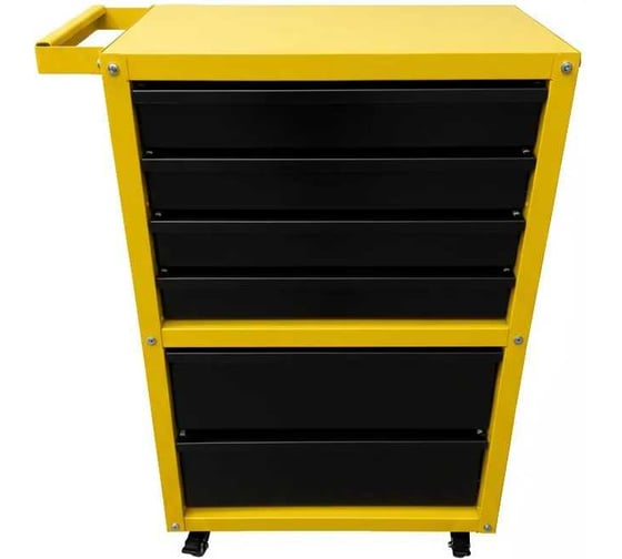 Тележка ILIKPRO Рокки 42, 6 ящиков, жёлто-чёрная 1021-9005 RSBV-42.550.350.1021-9005