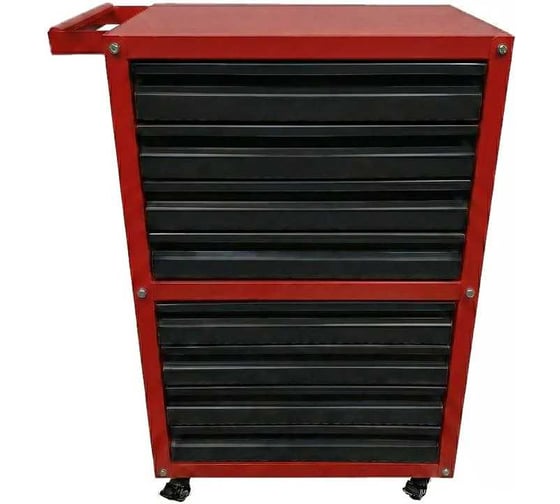 Тележка ILIKPRO Рокки 80, 8 ящиков, красно-чёрная 3020-9005 RSBV-80.550.350.3020-9005