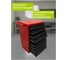Тележка ILIKPRO Рокки 80, 8 ящиков, красно-чёрная 3020-9005 RSBV-80.550.350.3020-9005 4