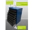 Тележка ILIKPRO Рокки 80, 8 ящиков, сине-чёрная 5010-9005 RSBV-80.550.350.5010-9005 5