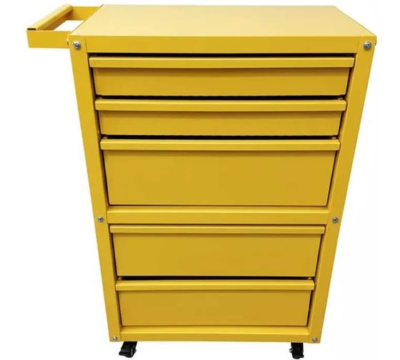 Тележка ILIKPRO Рокки 23, 5 ящиков, жёлтая 1021 RSBV-23.550.350.1021