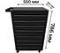 Тележка ILIKPRO Рокки 80, 8 ящиков, чёрная 9005 RSBV-80.550.350.9005 3