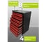 Тележка ILIKPRO Рокки 80, 8 ящиков, чёрно-красная 9005-3020 RSBV-80.550.350.9005-3020 5