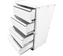 Тележка ILIKPRO Рокки 04, 4 ящика, белая 9003 RSBV-04.550.350.9003