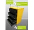 Тележка ILIKPRO Рокки 04, 4 ящика, чёрно-жёлтая 9005-1021 RSBV-04.550.350.9005-1021 2