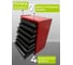 Тележка ILIKPRO Рокки 61, 7 ящиков, красно-чёрная 3020-9005 RSBV-61.550.350.3020-9005 5