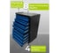 Тележка ILIKPRO Рокки 80, 8 ящиков, чёрно-синяя 9005-5010 RSBV-80.550.350.9005-5010 5