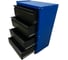 Тележка ILIKPRO Рокки 04, 4 ящика, чёрно-синяя 9005-5010 RSBV-04.550.350.9005-5010 1
