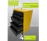 Тележка ILIKPRO Рокки 23, 5 ящиков, чёрно-жёлтая 9005-1021 RSBV-23.550.350.9005-1021 3