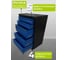 Тележка ILIKPRO Рокки 23, 5 ящиков, чёрно-синяя 9005-5010 RSBV-23.550.350.9005-5010 3