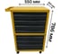 Тележка ILIKPRO Рокки 61, 7 ящиков, жёлто-чёрная 1021-9005 RSBV-61.550.350.1021-9005 3