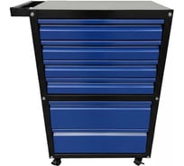 Тележка ILIKPRO Рокки 42, 6 ящиков, чёрно-синяя 9005-5010 RSBV-42.550.350.9005-5010