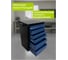 Тележка ILIKPRO Рокки 42, 6 ящиков, чёрно-синяя 9005-5010 RSBV-42.550.350.9005-5010 4