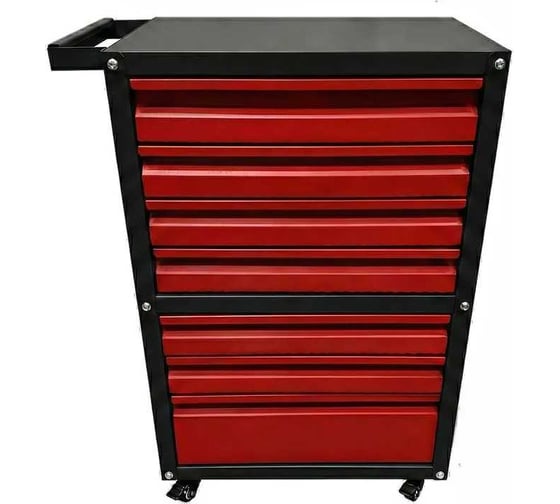 Тележка ILIKPRO Рокки 61, 7 ящиков, чёрно-красная 9005-3020 RSBV-61.550.350.9005-3020