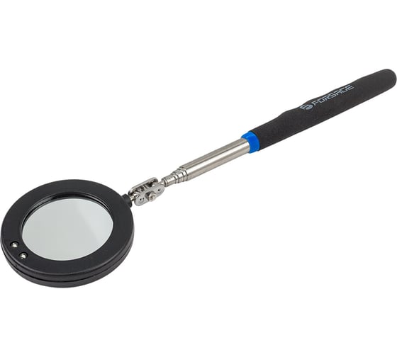 Зеркало смотровое телескопическое круглое с подсветкой Forsage 280-870мм F-617RL(66296)
